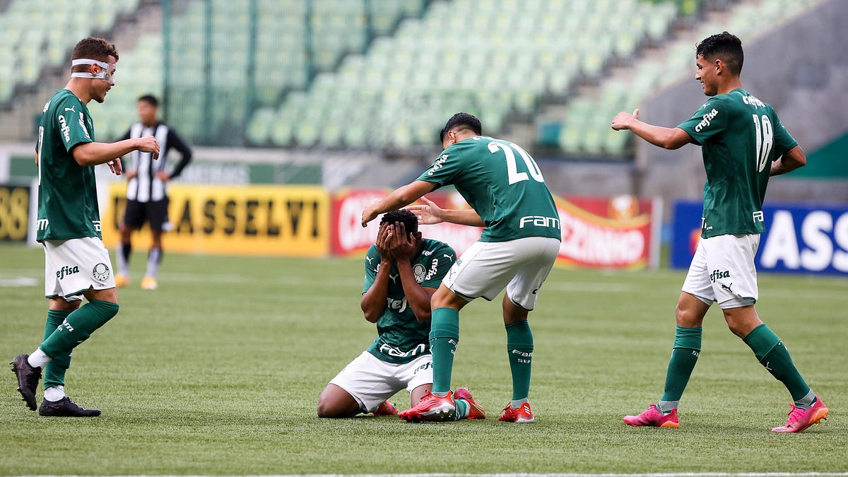 Atletas do Palmeiras, 2º colocado da primeira fase do Brasileirão Sub-20. (Foto: Fabio Menotti / Palmeiras)