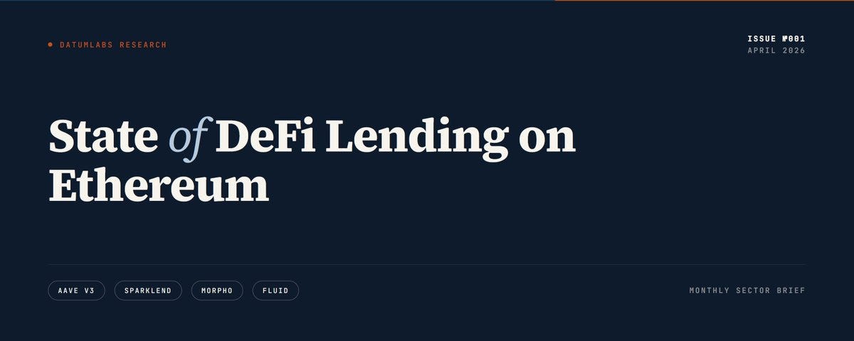 State of DeFi Lending on Ethereum