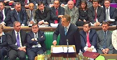 tony blair parliamentary debate