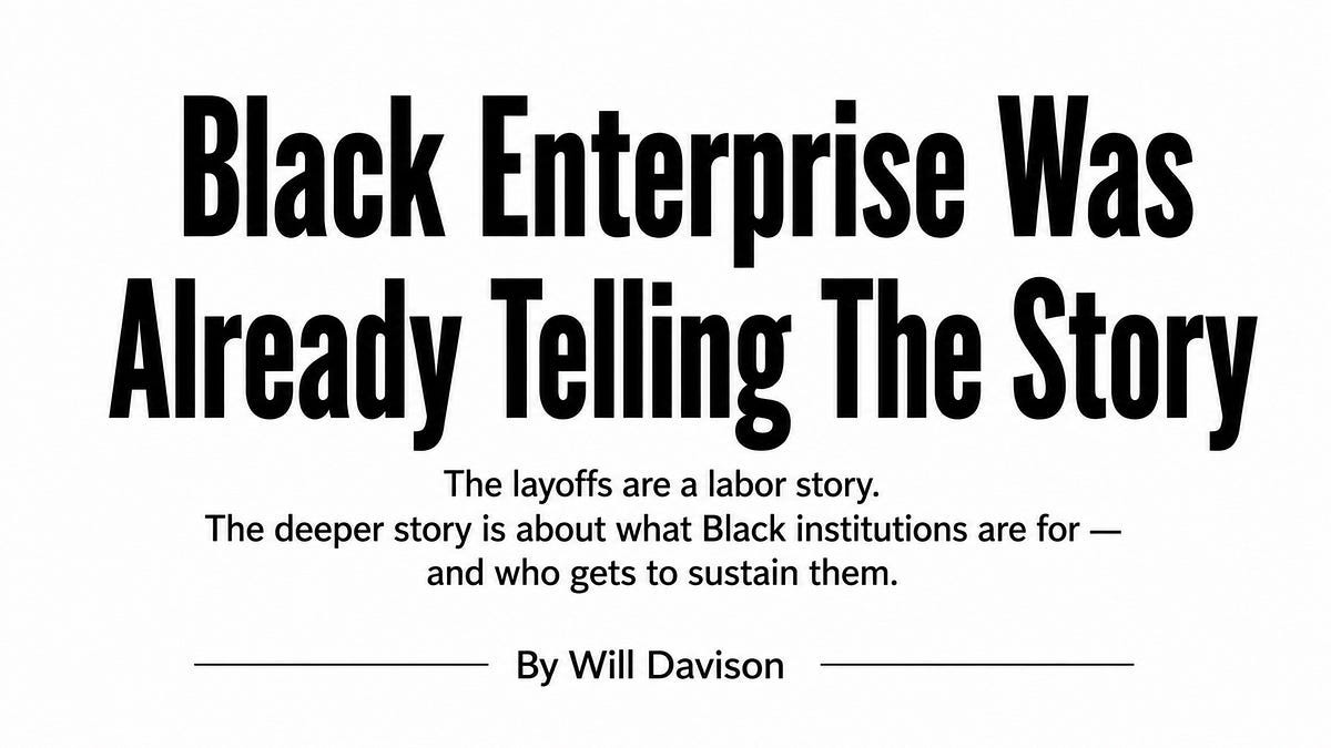 Black Enterprise Was Already Telling The Story