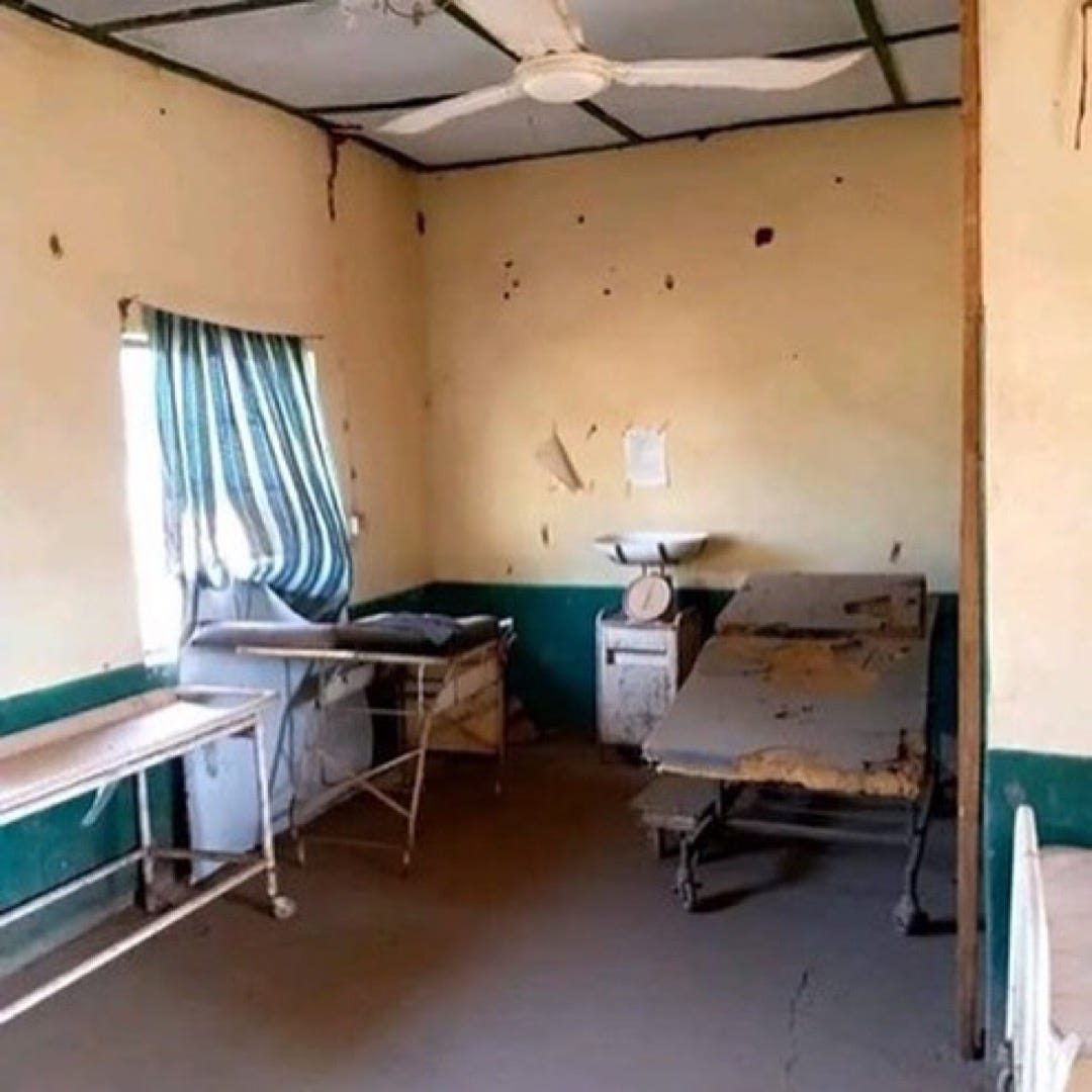 Residents of Ogugu community could not access health care at the Government Cottage Hospital, Ogugu due to its state. Image credit: Make Our Hospitals Work Campaign