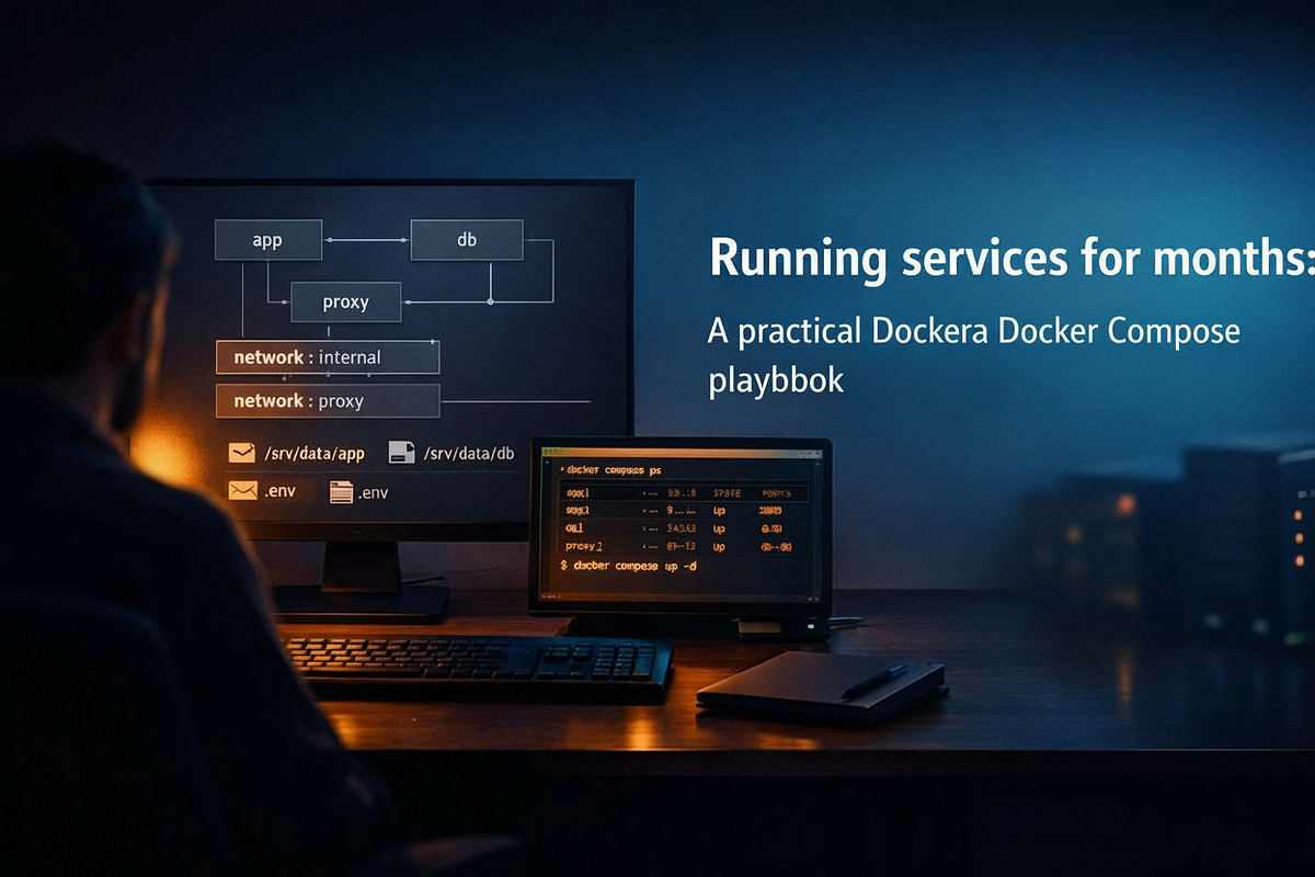 Image of: Self-hosting without panic (6/12): Running services for months. A practical Docker Compose playbook