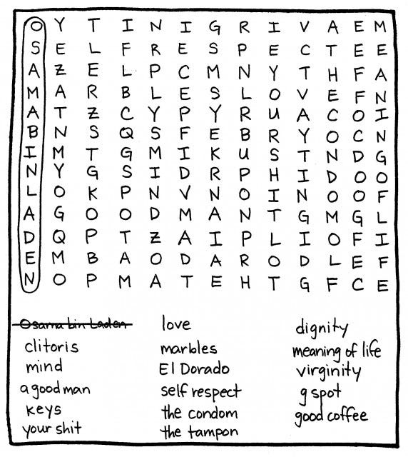 word search the hairpin medium