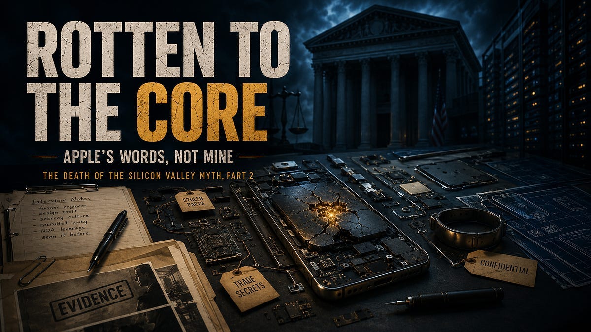 Rotten to the Core: Apple’s Words, Not Mine