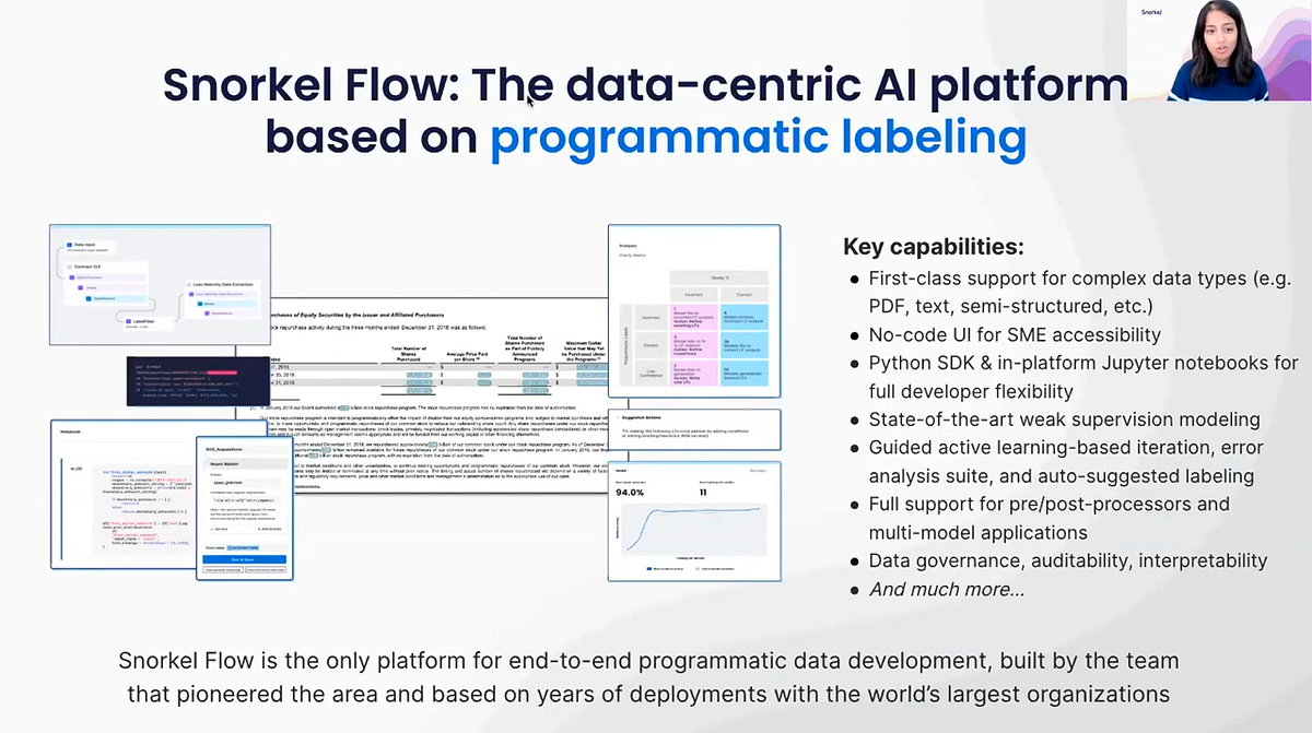 Snorkel Flow: The data-centric AI platform based on programmatic labeling