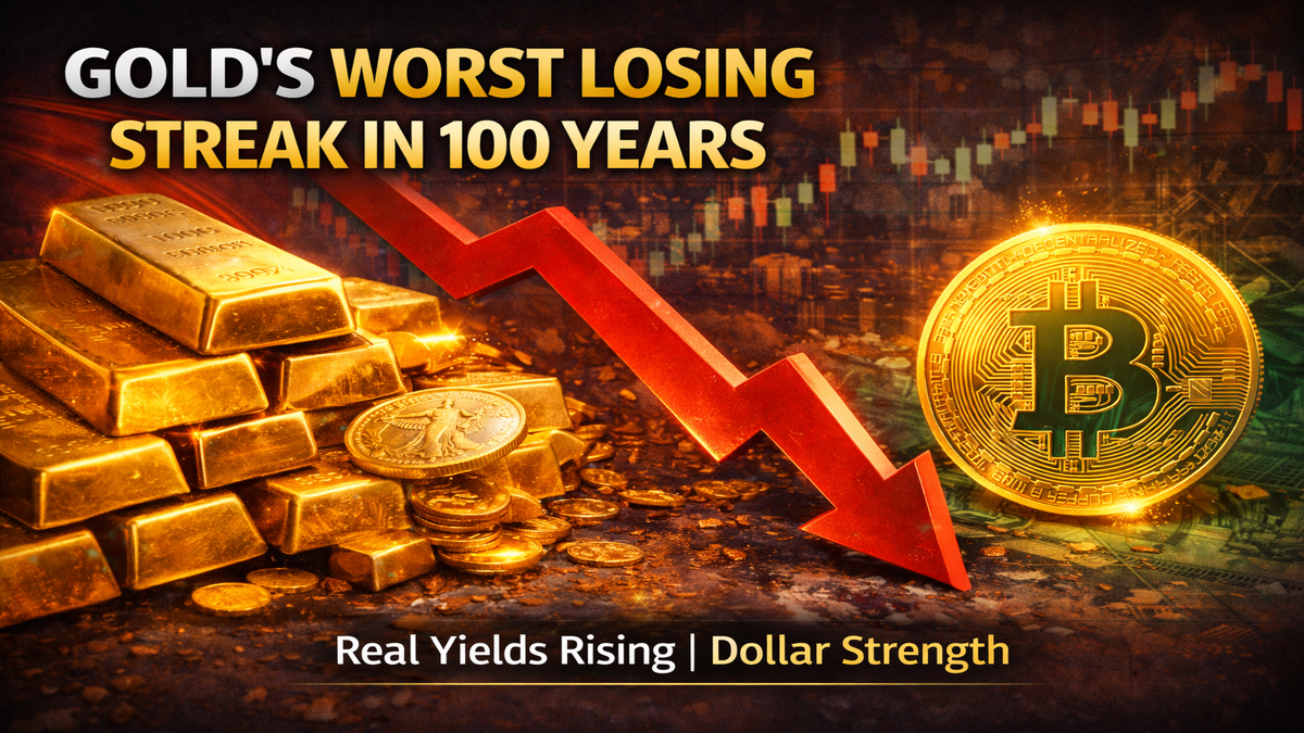 Gold’s Worst Losing Streak in 100 Years