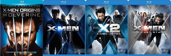 Blu Deals: X-Men, X2: X-Men United, X-Men: The Last Stand and 