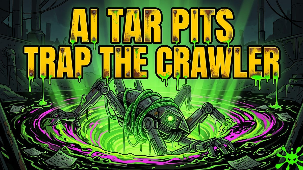AI Tar Pits Are Drowning LLM Scrapers in Infinite Garbage