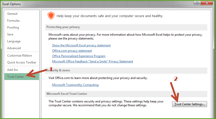 Excel Opening In Protected View