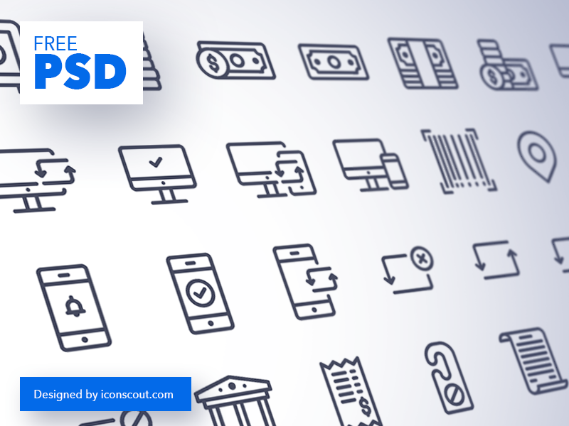 Download Free Icon Pack Mockup | PSD File | Design Resource ...