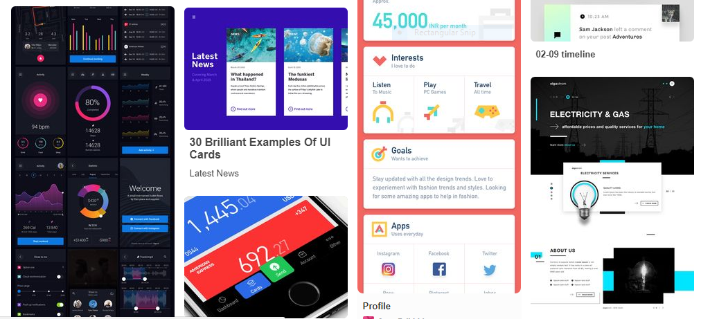 Best practices for designing cards - UX Planet