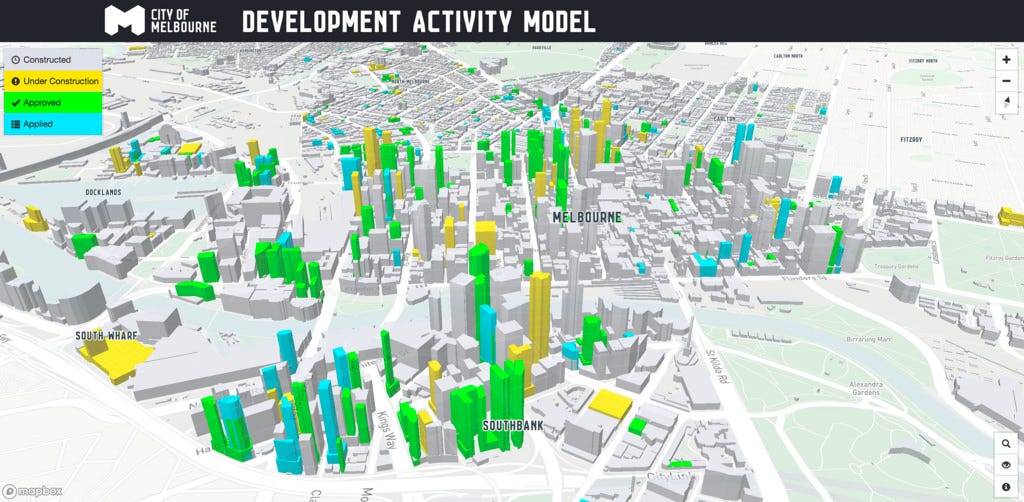 Local government transparency in 3D - Points of interest