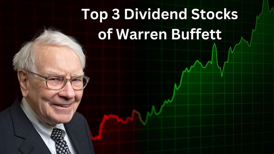 Top 3 Dividend Stocks of Warren Buffett