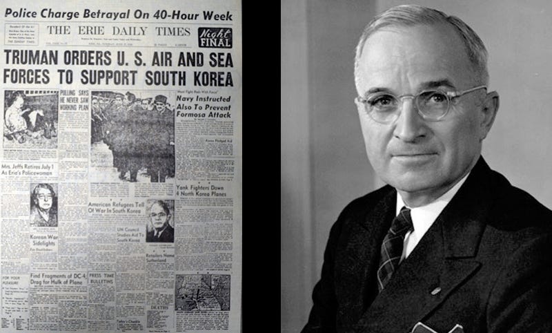 OTD in History… June 27, 1950, President Truman orders American troops to fight in the Korean War