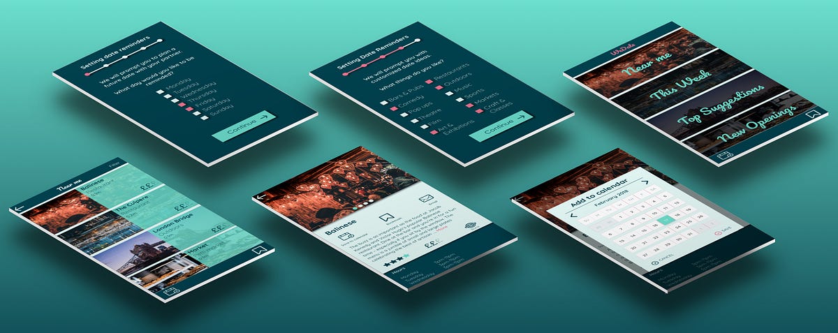 WeDate app UI Visual Design Case Study