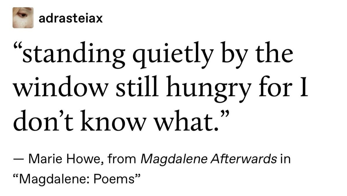 a starved child’s insatiable hunger