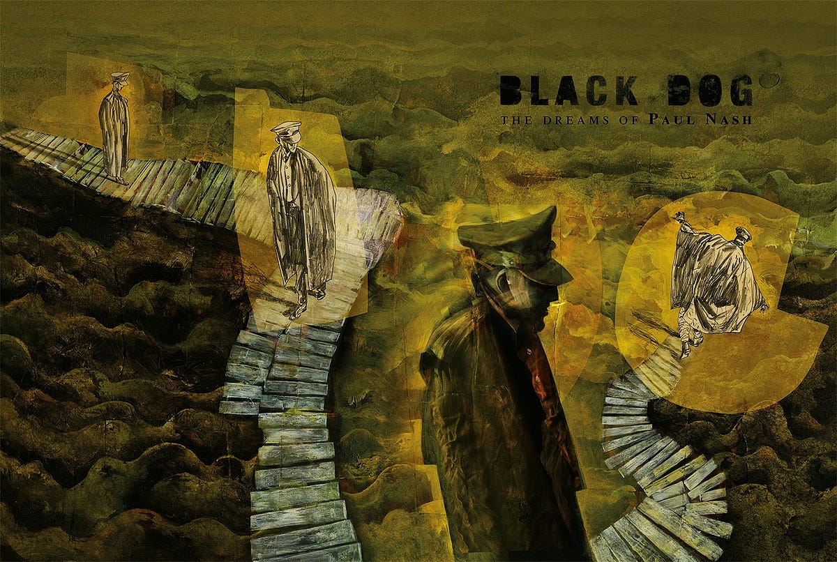 ‘Black Dog’ Dave McKean, la Gran Guerra y los sueños de Paul Nash