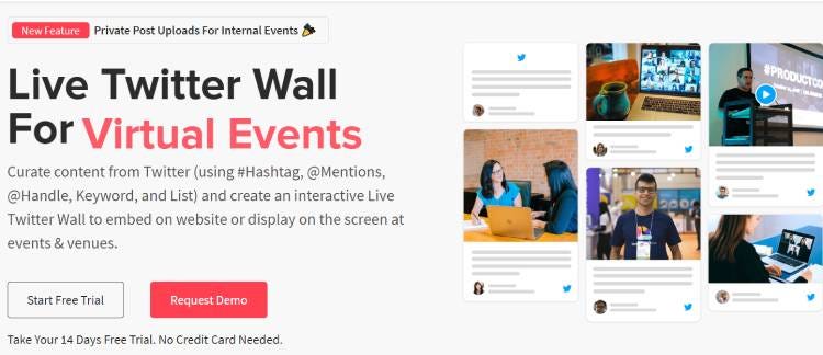 twitter wall for events