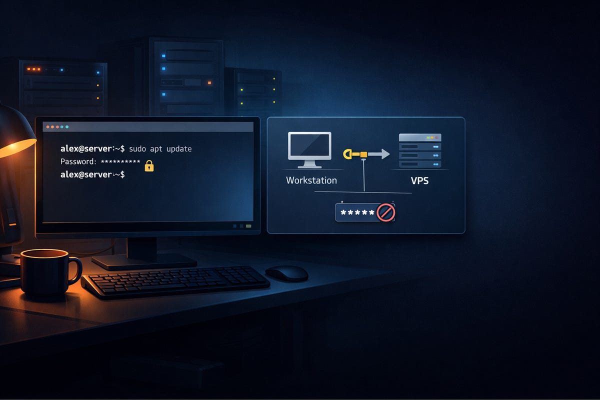 Self-hosting without panic (3/12): Your first SSH login. Make it safe before you touch anything else