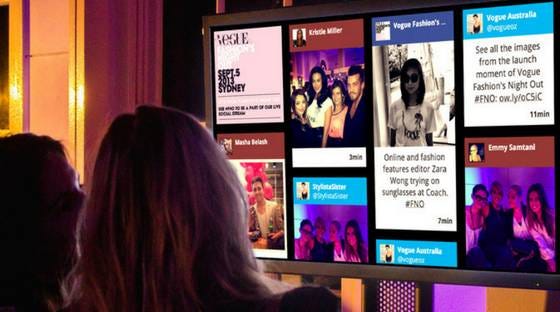 Engage audience with Twitter wall
