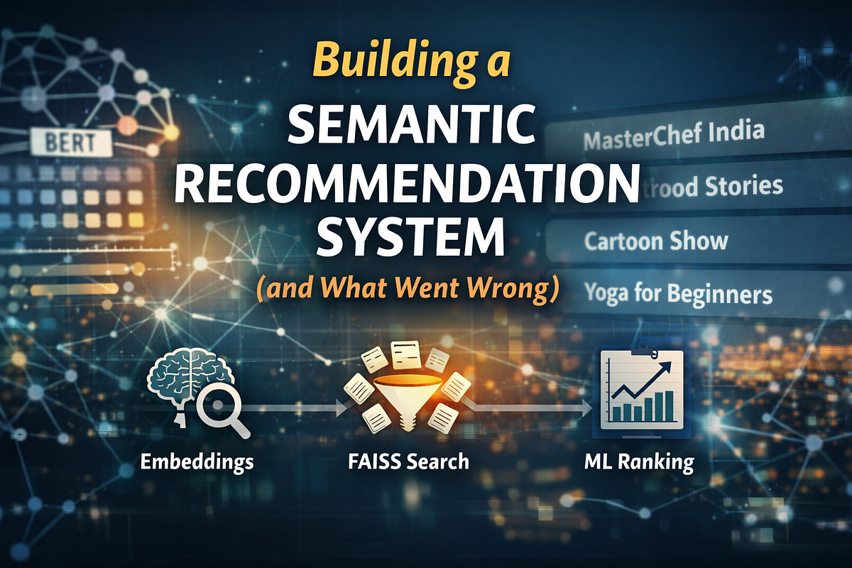 Building a Semantic Recommendation System from Scratch