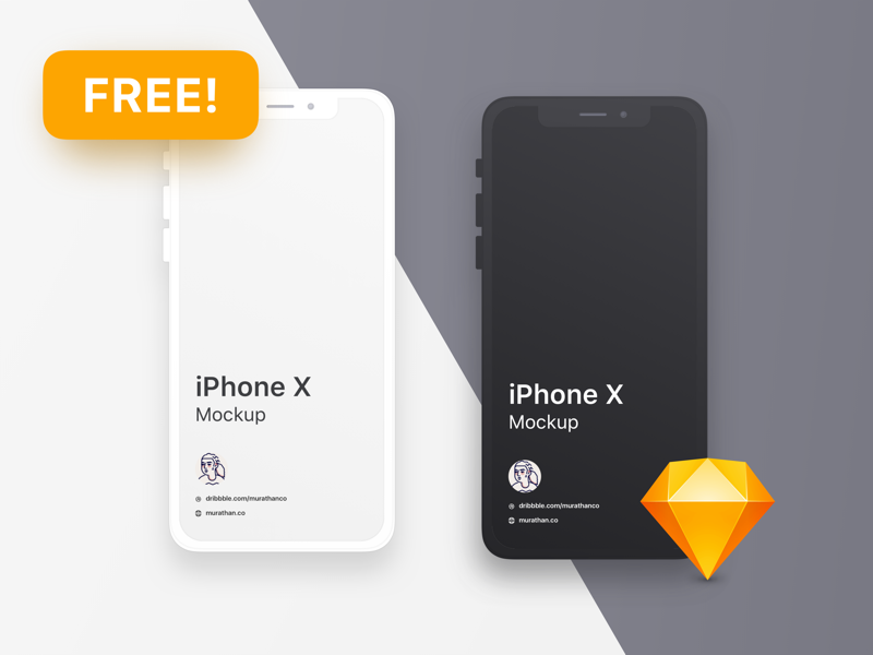 20 Free iPhone X Mockups for 2019 PSD, Sketch - UX Planet