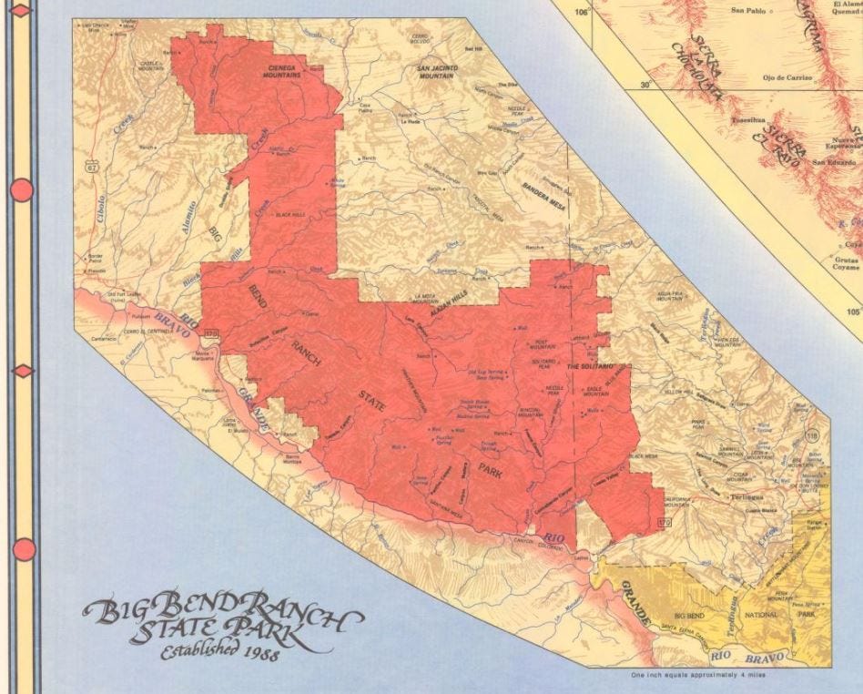 My Favorite Map West and TransPecos Texas with parts of New Mexico