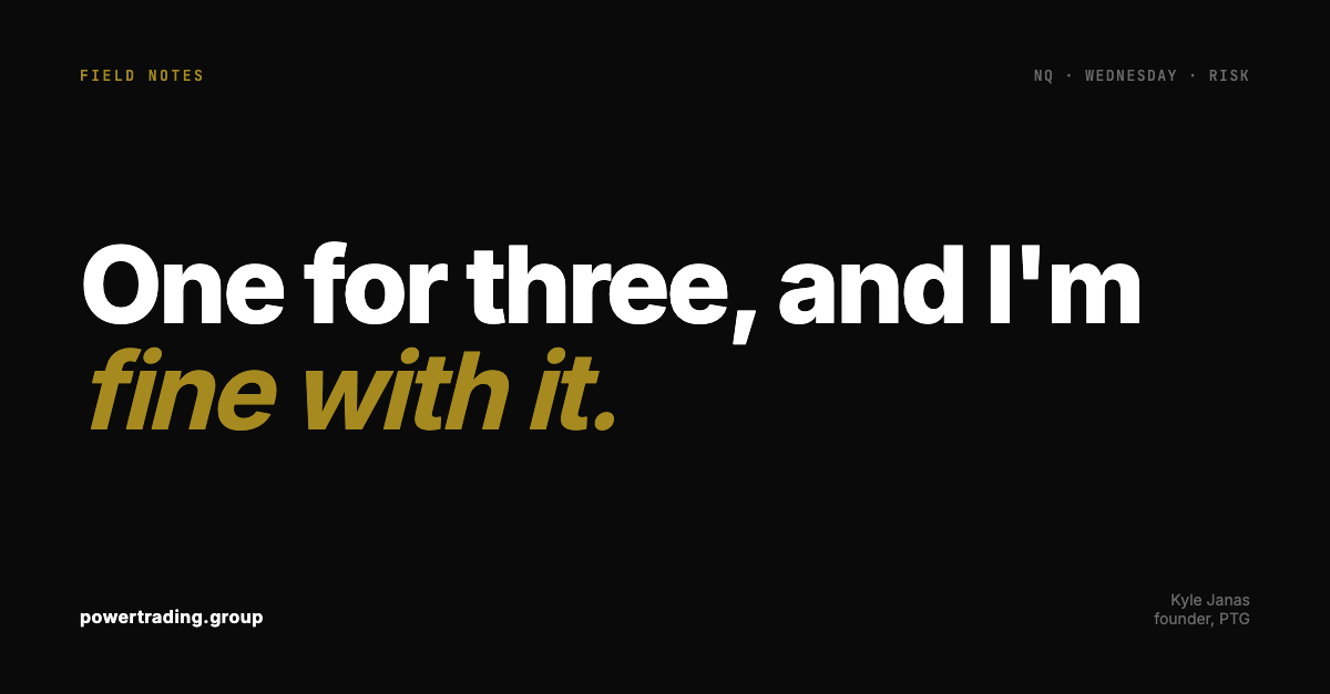 One for Three on a Jittery Tape, and I’m Fine With It