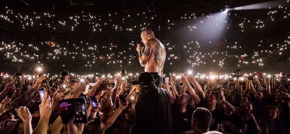 Chester bennington sister tattoo on neck