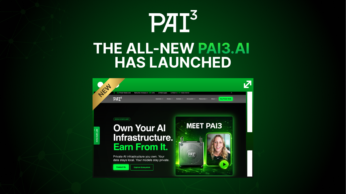 The All-New PAI3.ai Has Launched