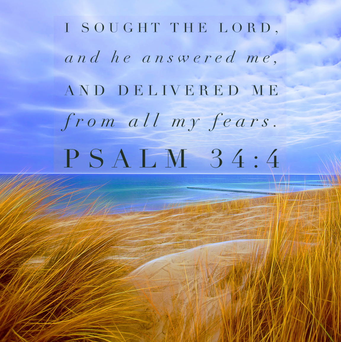 I sought the Lord, and he heard me, and delivered me from all my fears