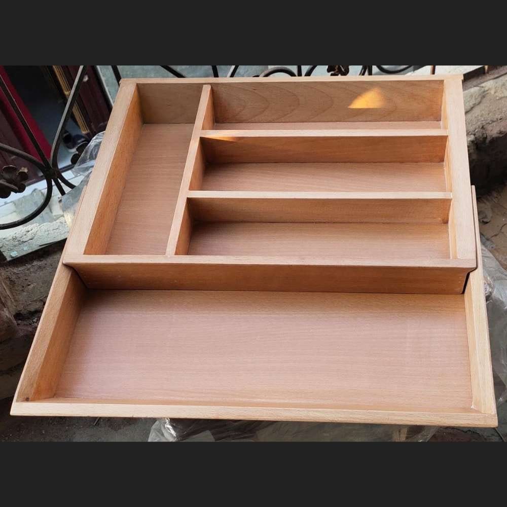 Wooden Cutlery Tray- Kitchen Organization Accessories