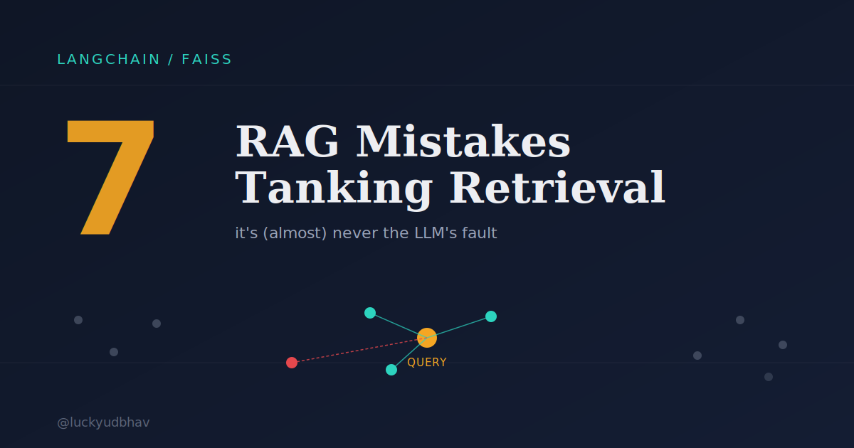 7 RAG Mistakes That Are Quietly Wrecking Your Retrieval Accuracy