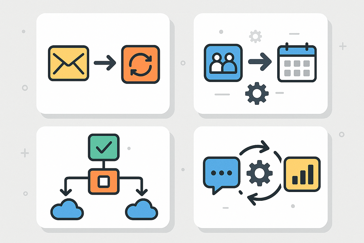 “Workflow automation mockup illustrating how digital systems can scale online income.”