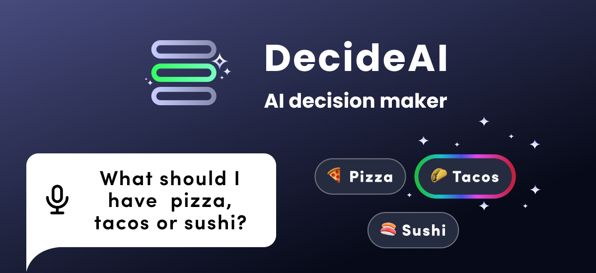 DecideAI — My First Step Towards Smart, Voice-Controlled Apps