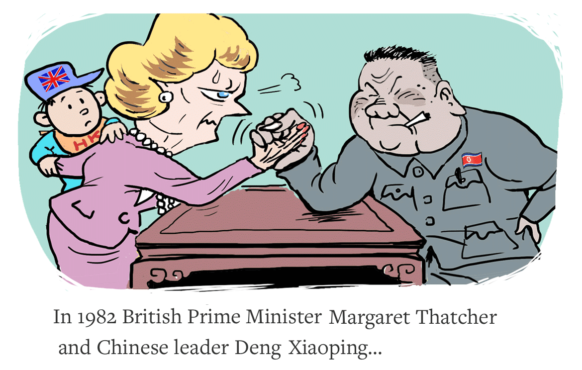 Image result for china britain hong kong cartoons images