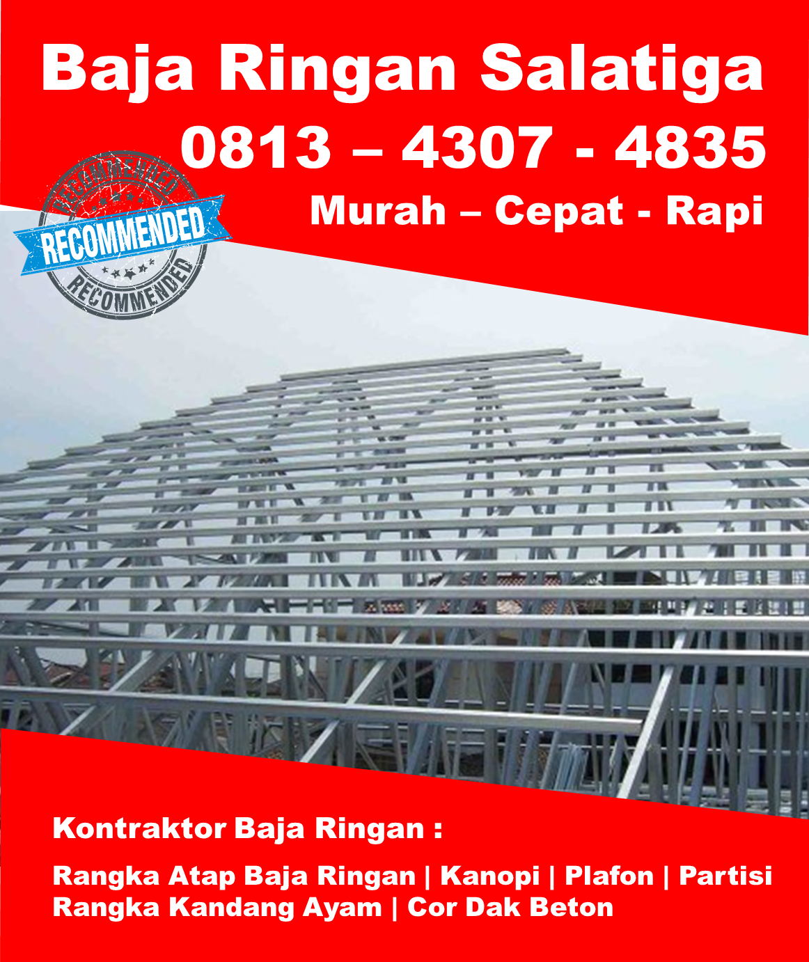  Harga  Murah 0813 4307 4835 Harga  Baja  Ringan  Atap 2021 