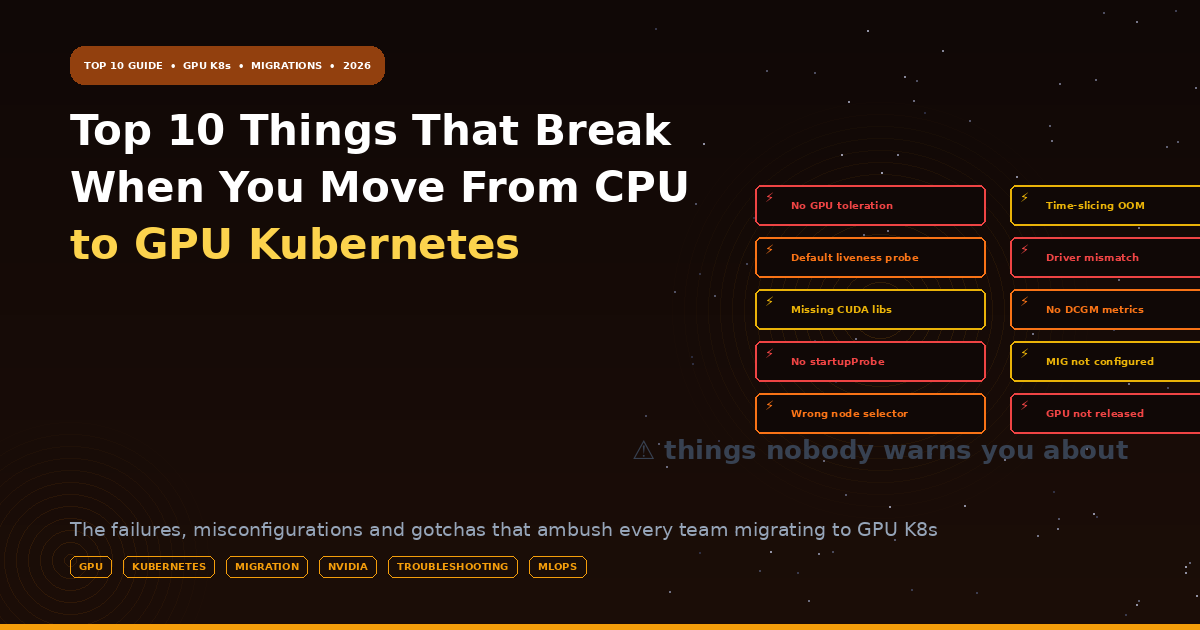 Top 10 Things That Break When You Move From CPU to GPU Kubernetes