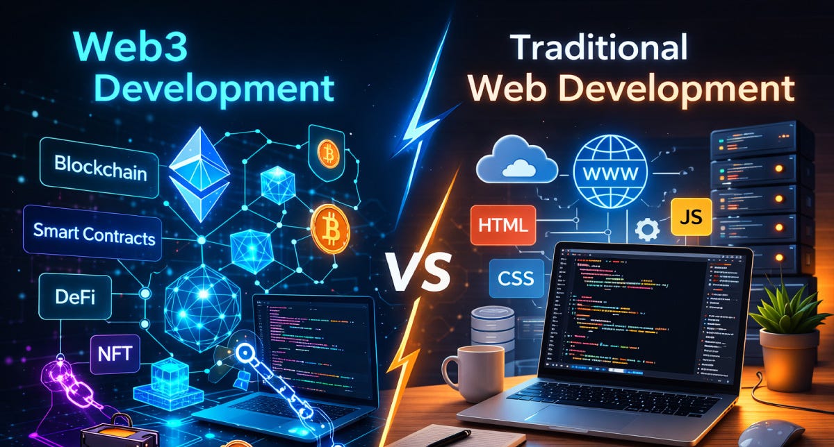 Web3 Development vs Traditional Web Development: What’s the Difference?