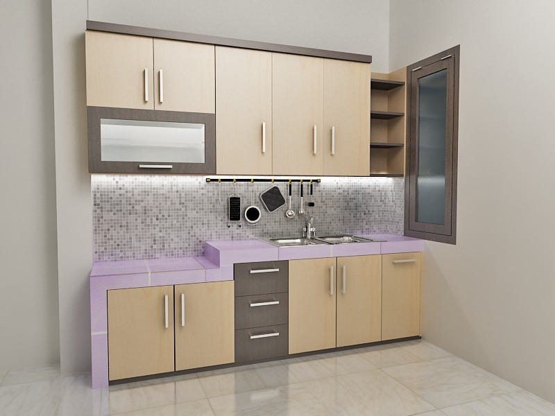 Wa Call 0812 458 63085 Kitchen set Interior Design Makassar 