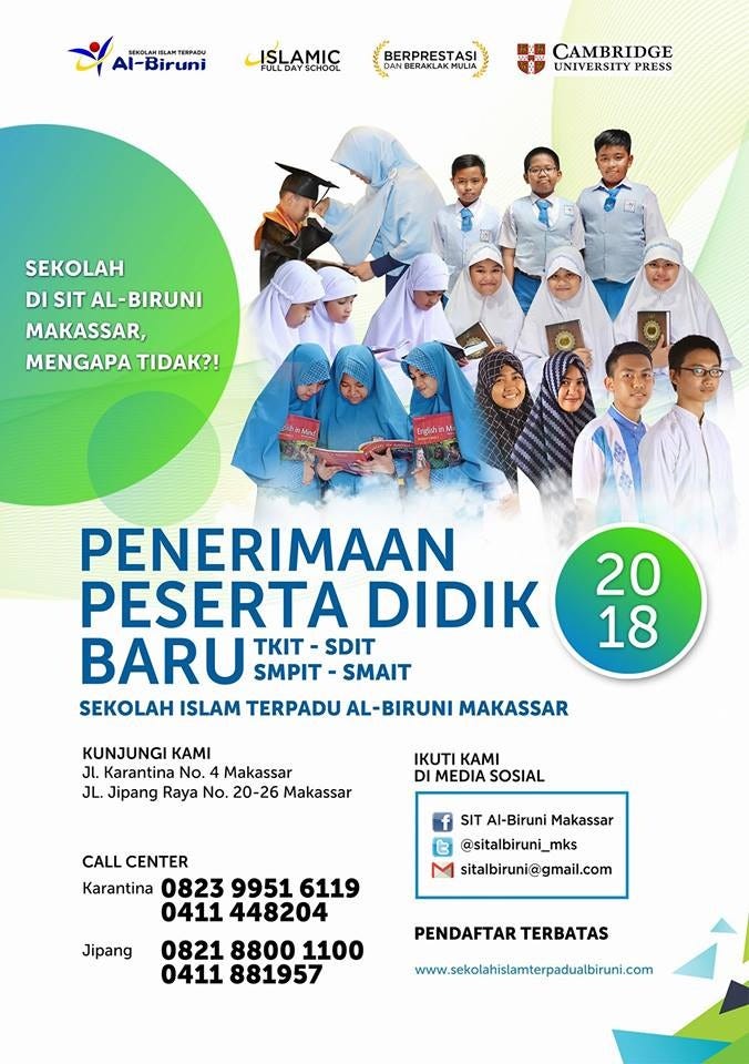 CALL 0823 4207 5929, Sekolah Islam Terpadu Makassar