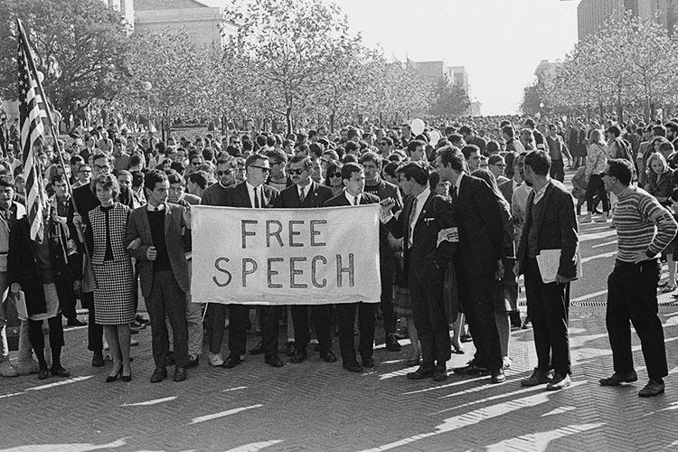 the two clashing meaning of free speech