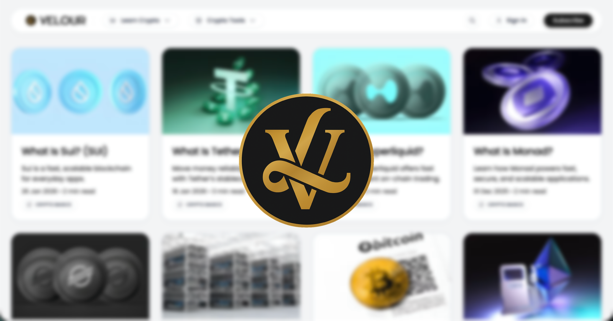 Velour Crypto: A Crypto Hub for Learning