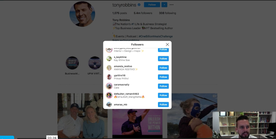 Image 3: People who Follow Tony Robbins on Instagram