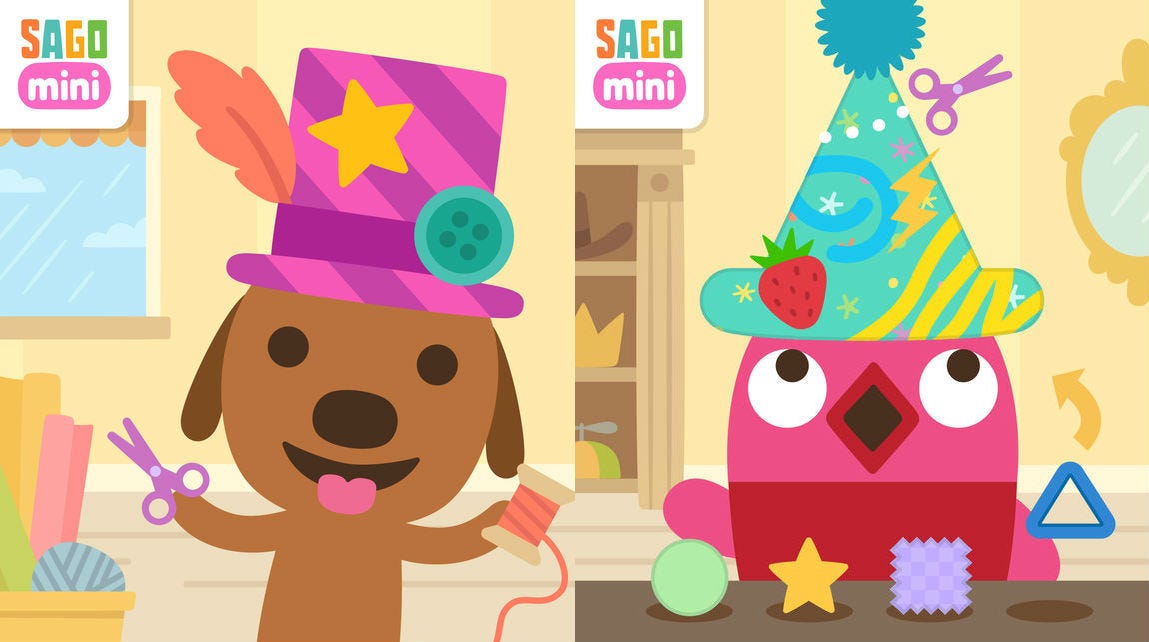 Sago Mini Hat Maker makes your kids virtual milliners