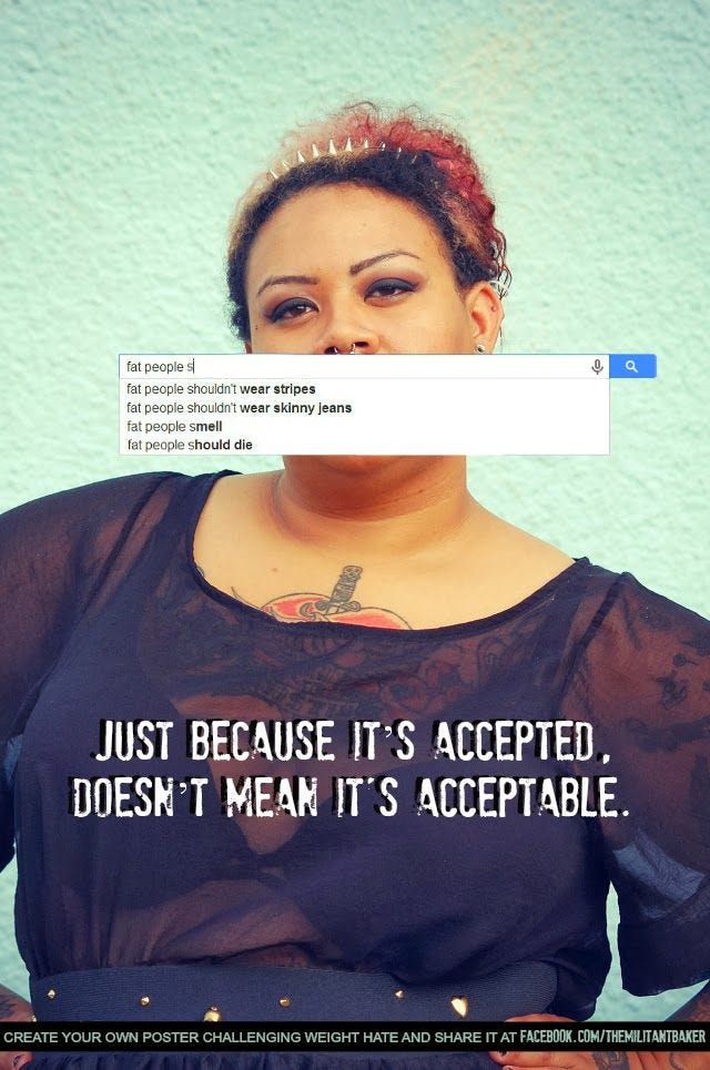 Image result for fatphobia