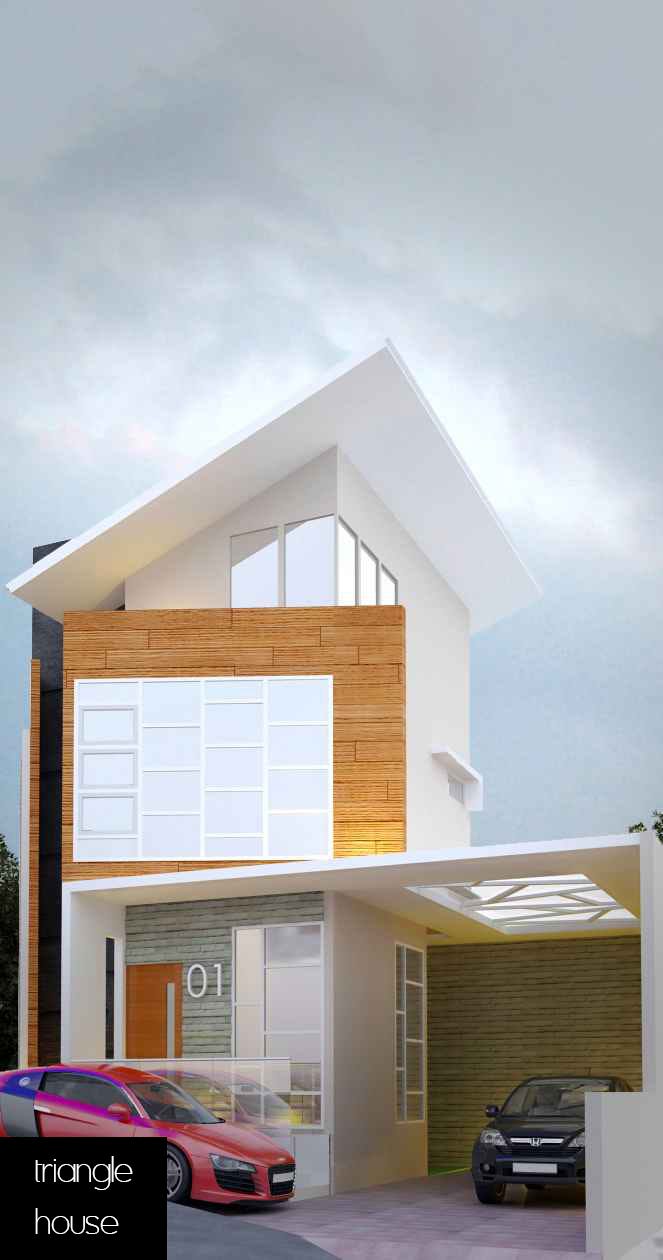 PROMO 3D Eksterior Rumah Idaman 081358000083 Asimetris Arch