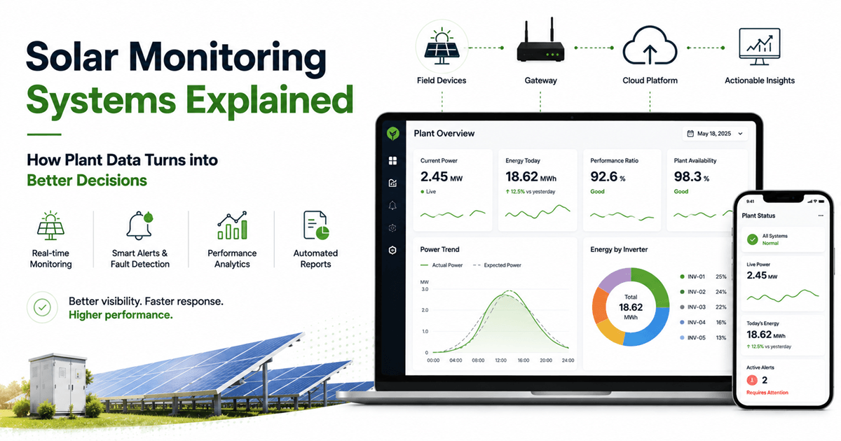 Solar Monitoring Systems: How Plant Data Improves Performance