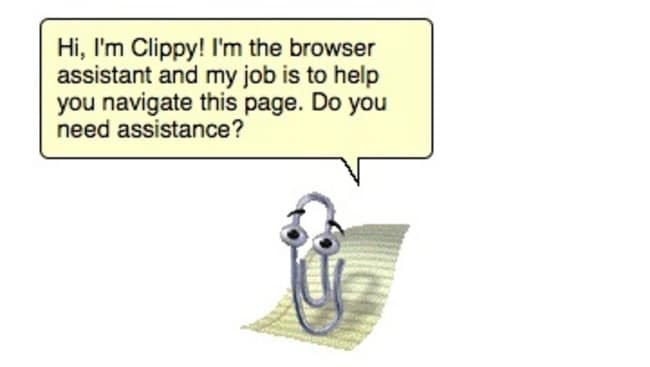 Clippy’s comments to the users