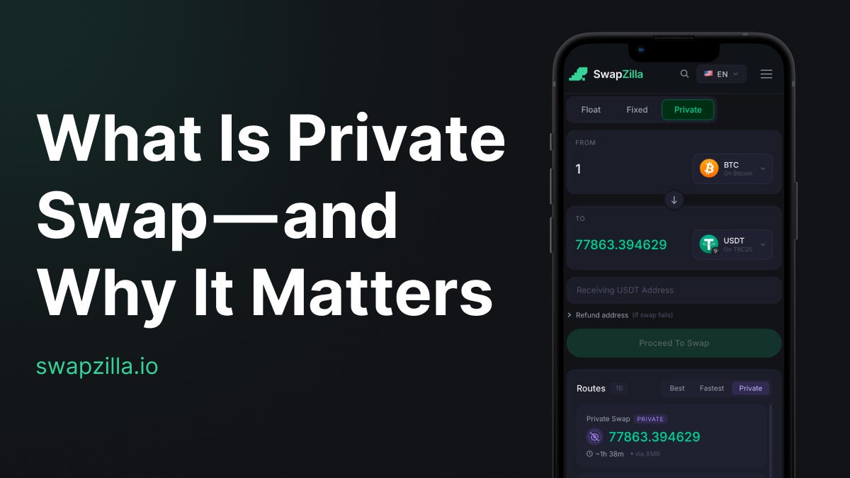 What Is Private Swap — and Why It Matters